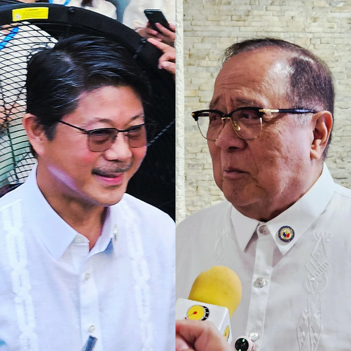 House Speaker Faustino "Bojie" Dy III (left), Antipolo City 1st district Rep. Ronaldo "Ronnie" Puno (Ellson Quismorio/ MANILA BULLETIN)