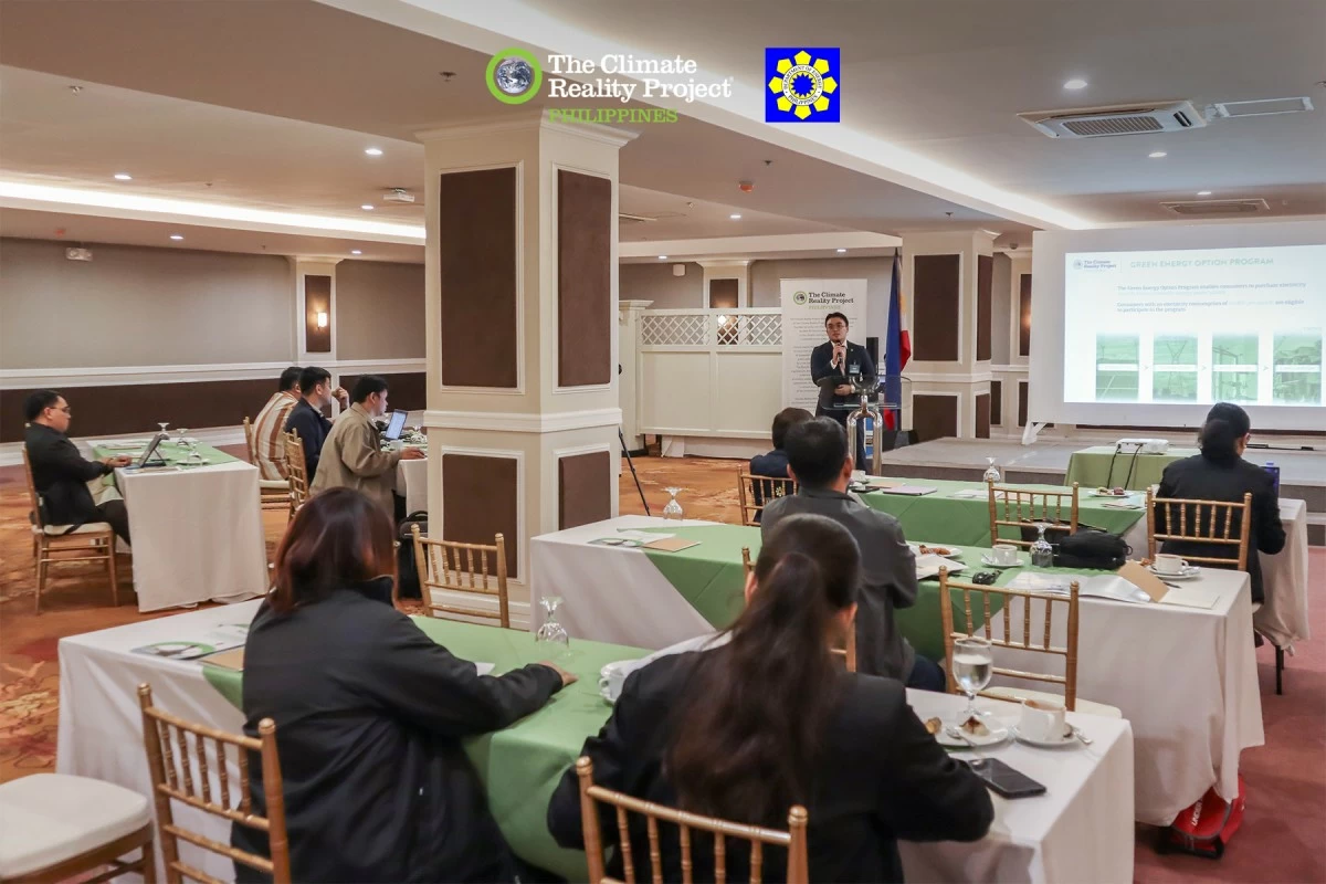 Energy Program Lead Pocholo Enriquez discusses Climate Reality Philippines’ study on GEOP’s benefits to its end users.
