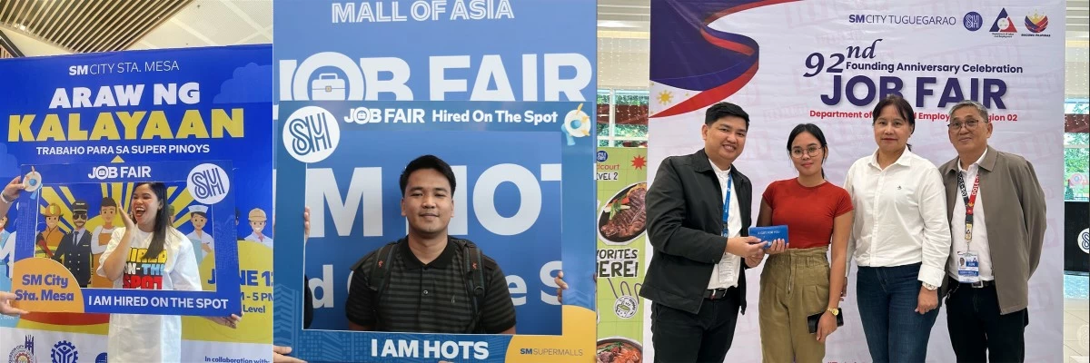 Reputable and prestigious employers from PMAP's network like BDO Coca-Cola and SM Supermalls, open doors to job seekers during the two-day career event at SM City North EDSA.
