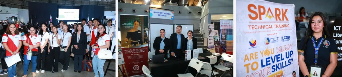 Senior High School students explore future career paths and digital upskilling opportunities at interactive booths during an SM Job Fair held in 2025, in partnership with government and private sector stakeholders.