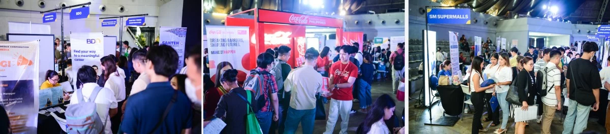Reputable and prestigious employers from PMAP's network like BDO Coca-Cola and SM Supermalls, open doors to job seekers during the two-day career event at SM City North EDSA.