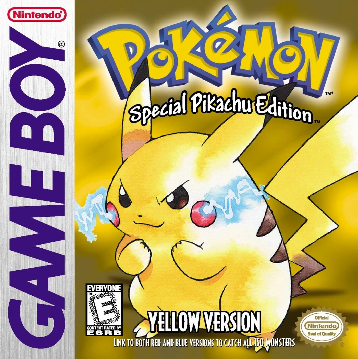 PIKACHU CRAZE Pikachu's appearance on the box art of Pokémon Yellow.