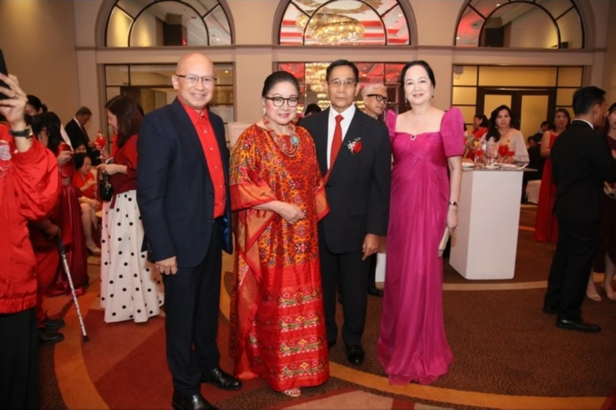 Manny Sales, Nikki Coseteng, Gen. Hermogenes Esperon, and Frannie Jacinto