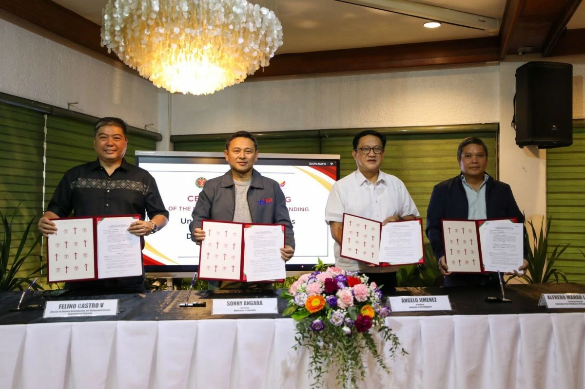 Through this DepEd-UP partnership, teachers and learners nationwide will benefit from online resilience courses and enhanced emergency protocols. (DepEd photo)