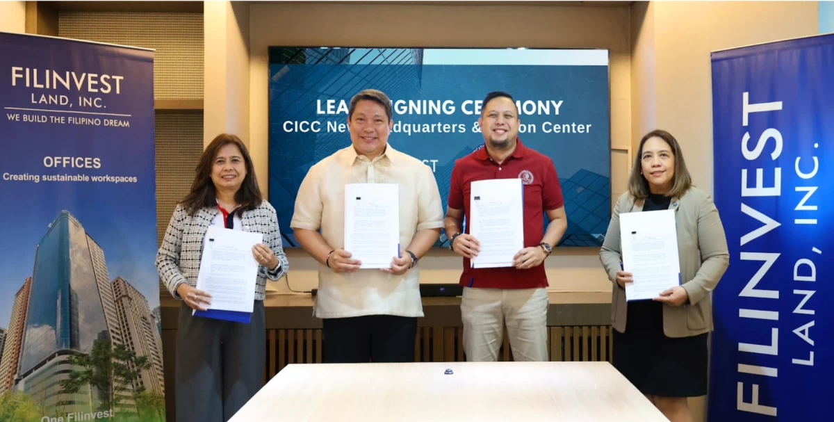 From left: Filinvest Land Inc. Chief Operating Officer and Chief Financial Officer Ana Venus Mejia; Filinvest Land President and CEO Tristan Las Marias; Cybercrime Investigation and Coordinating Center Acting Executive Director Renato “Aboy” Paraiso; and CICC Administrative and Finance Office Director Patricia May Abejo.
