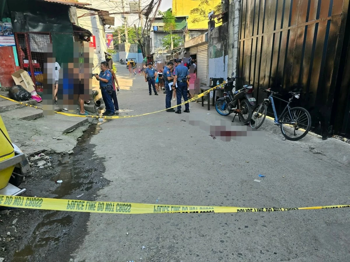 The crime scene in Barangay Marulas, Valenzuela City, where the shooting occurred. (Photo from VCPS)