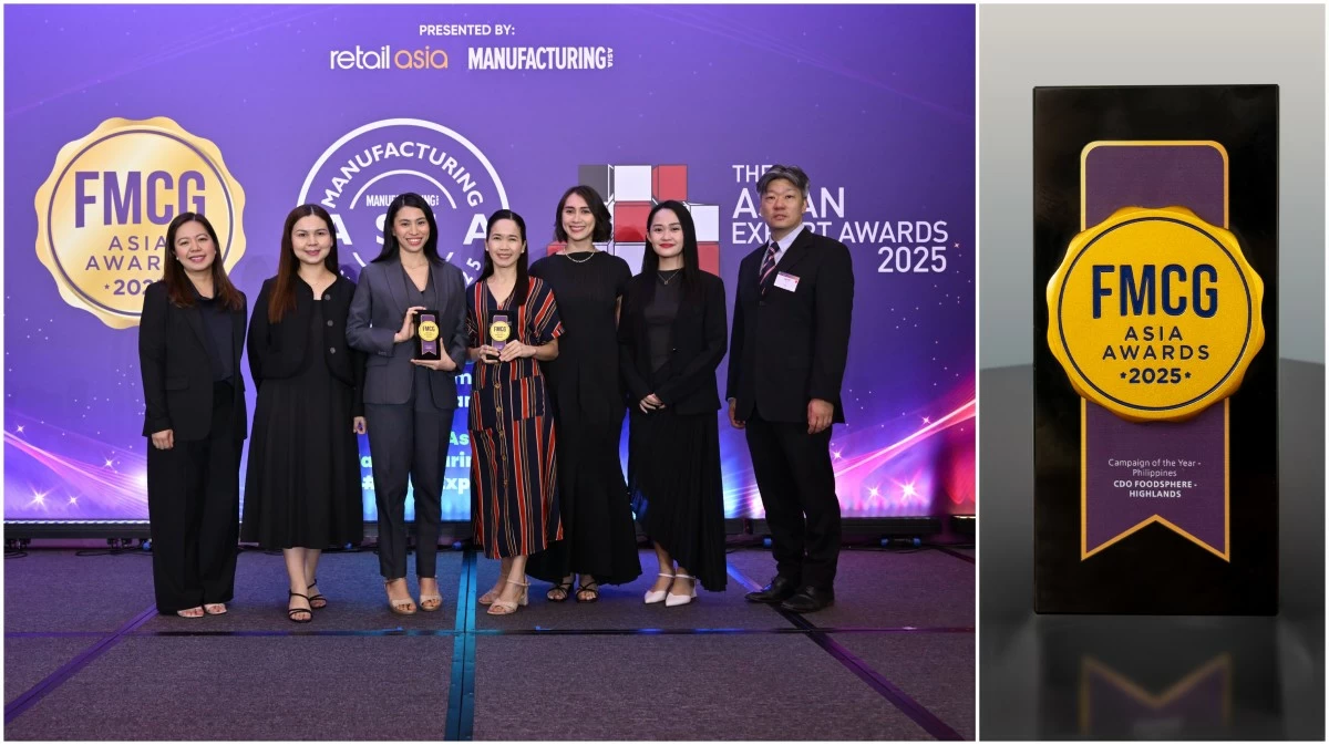 The Highlands Gold brand team celebrating their FMCG Asia Awards win.