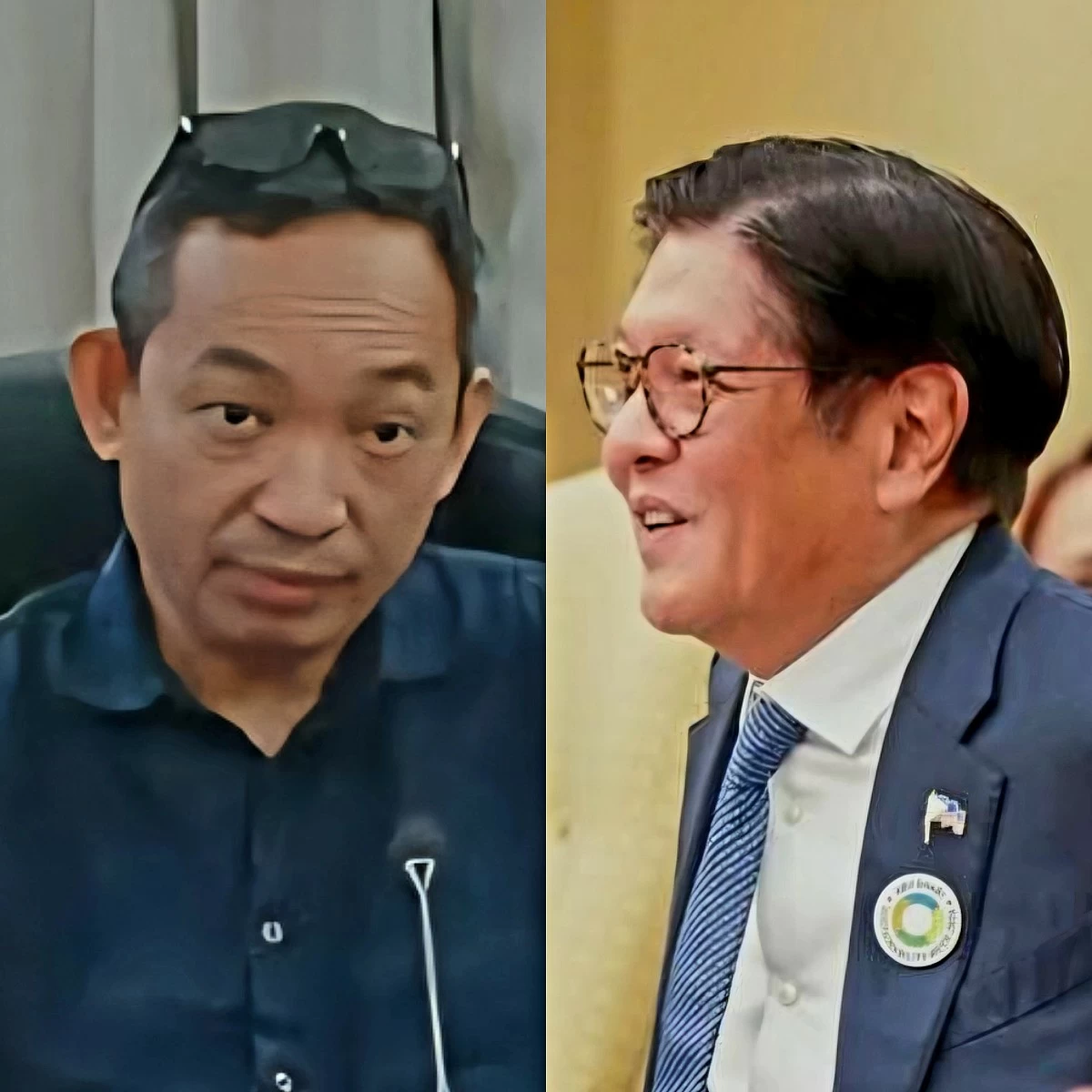 ACT Teachers Party-list Rep. Antonio Tinio (left), President Ferdinand "Bongbong" Marcos Jr. (Facebook)