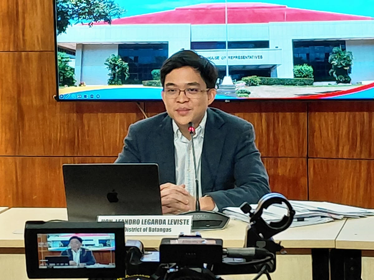 Batangas 1st district Rep. Leandro Legarda Leviste (Ellson Quismorio/ MANILA BULLETIN)