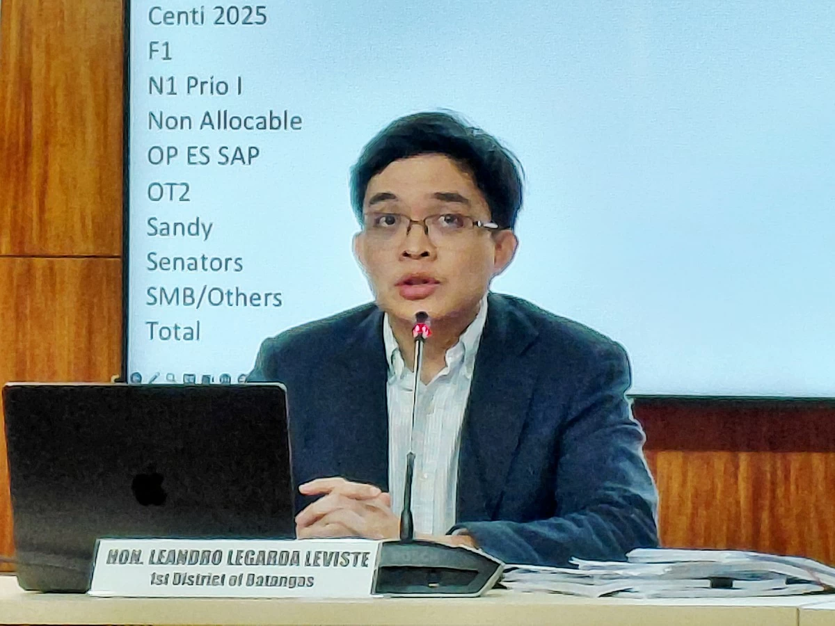 Batangas 1st district Rep. Leandro Legarda Leviste (Ellson Quismorio/ MANILA BULLETIN)