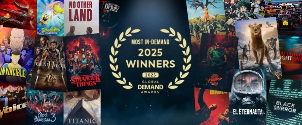 The winners of the 8th Annual Global Demand Awards (Parrot Analytics) 