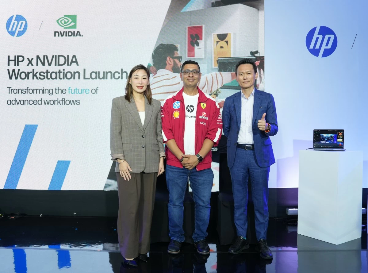From left to right: Ida Evina Ong-Co, Managing Director of HP Philippines; Tarun Relhan, Advanced Compute Solutions Category Manager of HP Greater Asia; and Kong Meng Koh, Managing Director of HP Southeast Asia, during the HP workstation launch at the Westin Manila, on Wednesday, Jan. 21, 2026. (Photo from HP) 