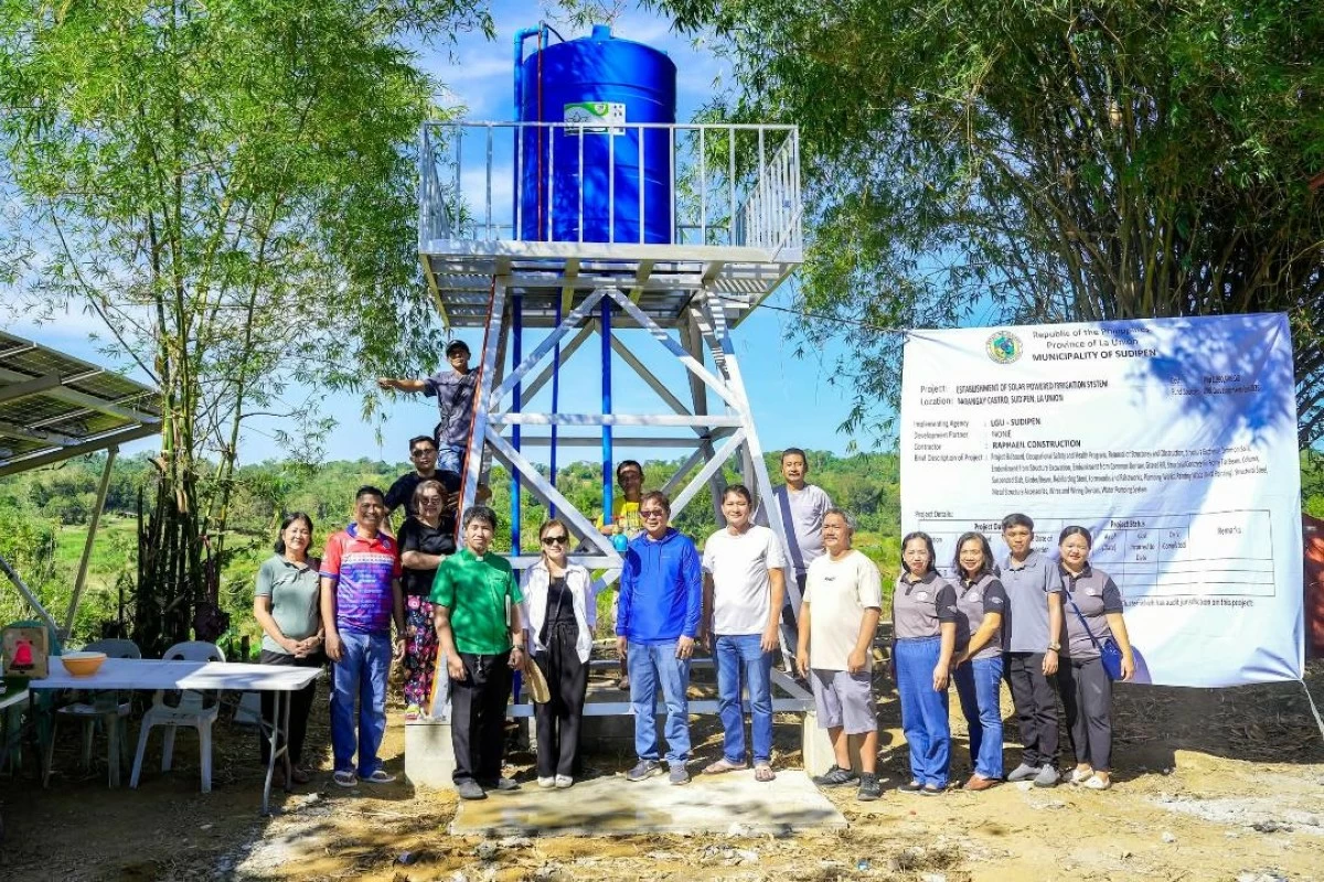 SUDIPEN town in La Union province launched another solar-powered irrigation system. 