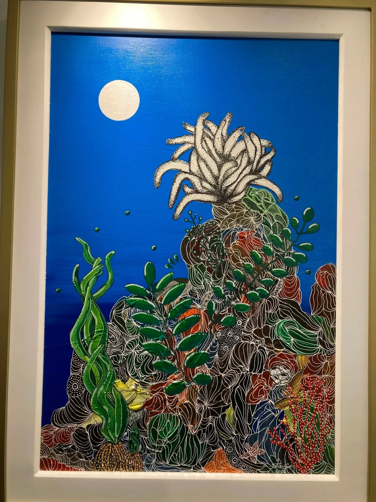 'CORAL NATURE' 30x20 inches, acrylic on canvas