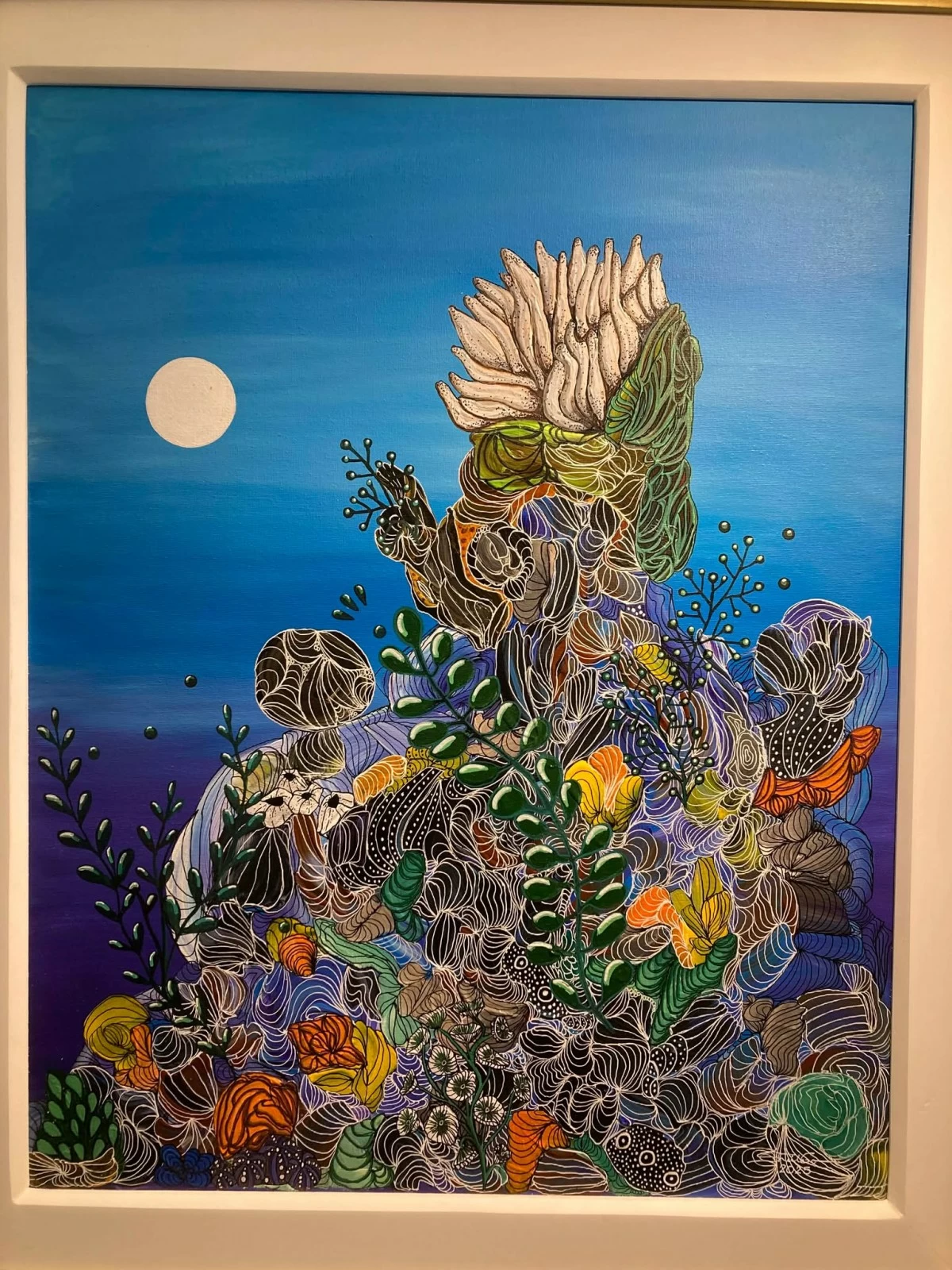 'CORAL REPRISE' 30x24 inches, acrylic on canvas