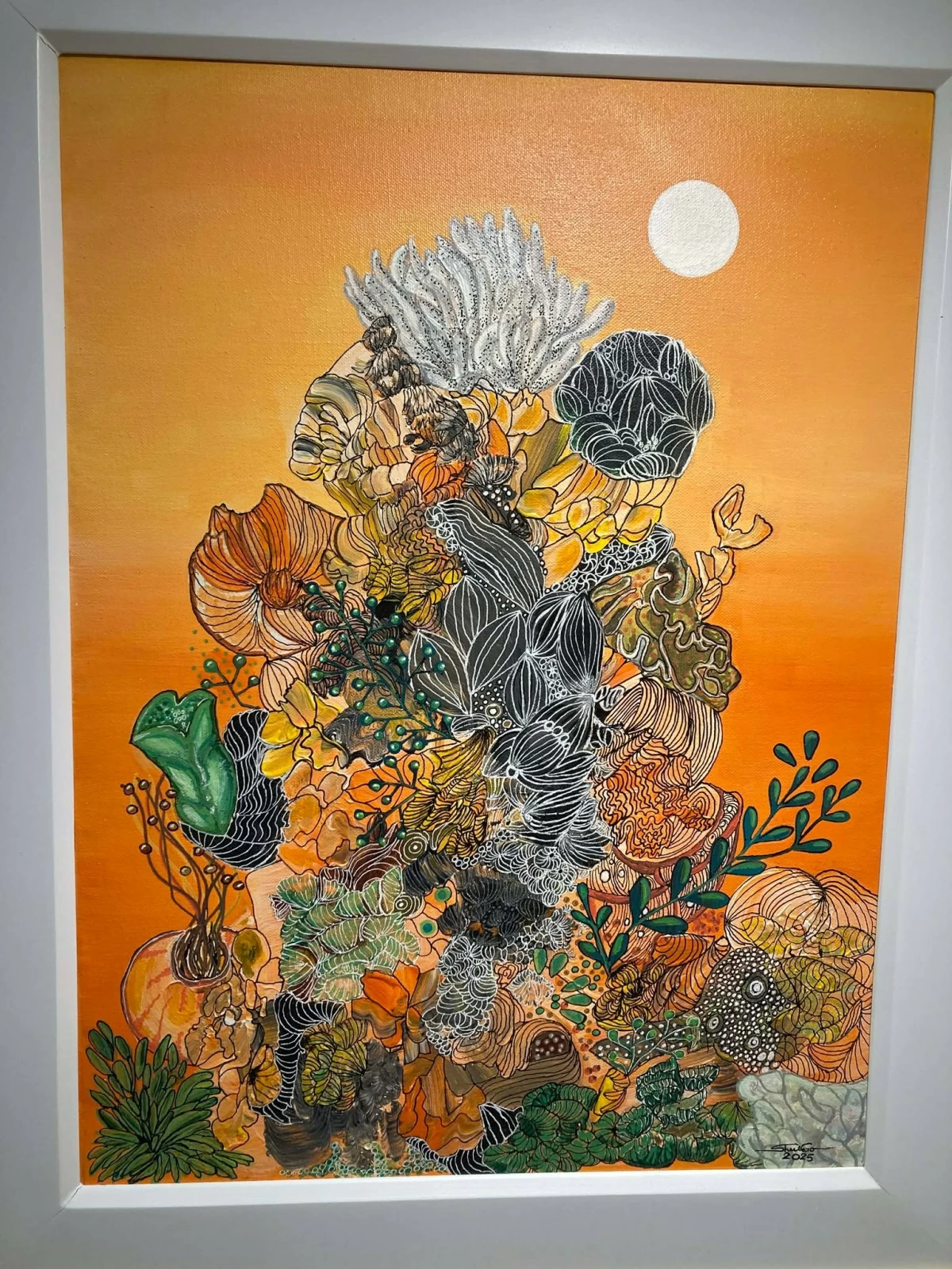 'CORAL FANTASY' 24x18 inches, acrylic on canvas