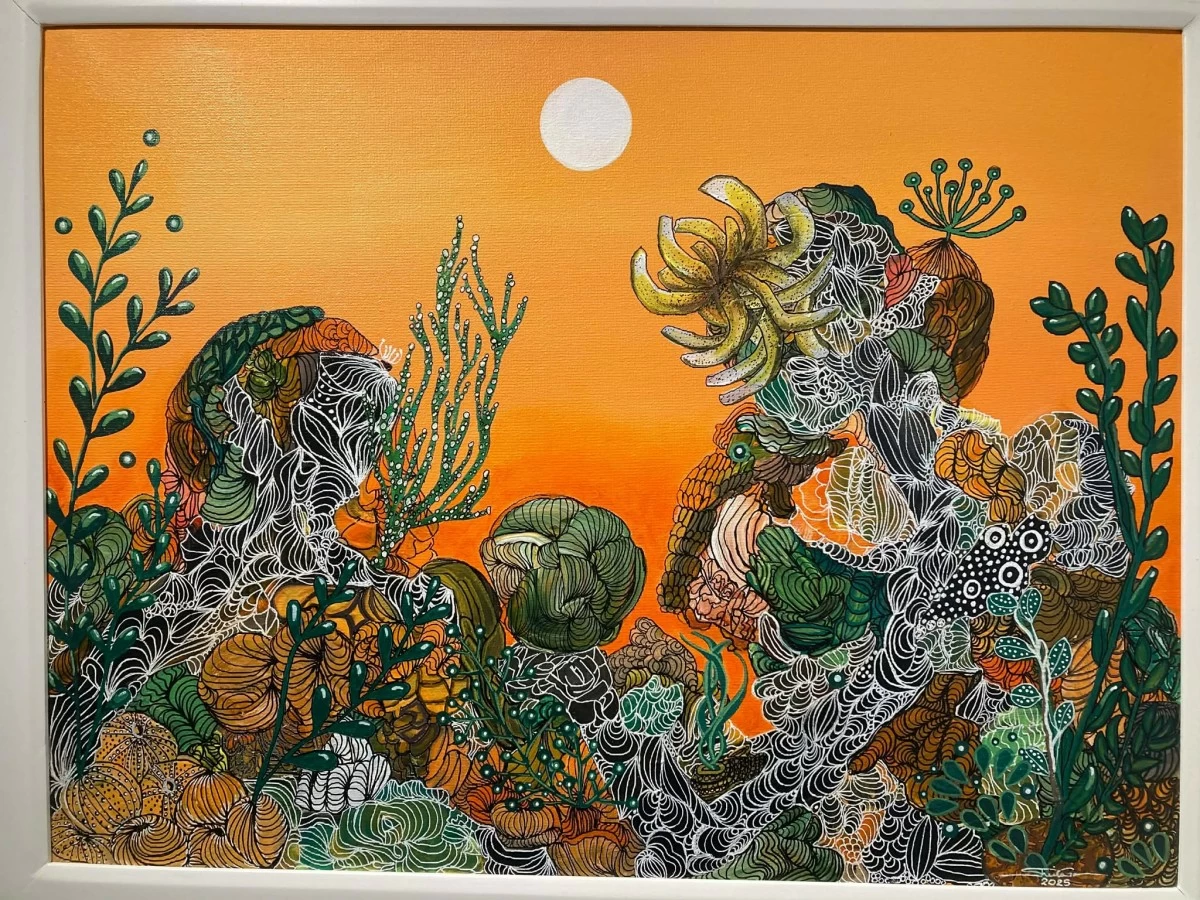 'CORAL SPRINGS' 18x24 inches, acrylic on canvas