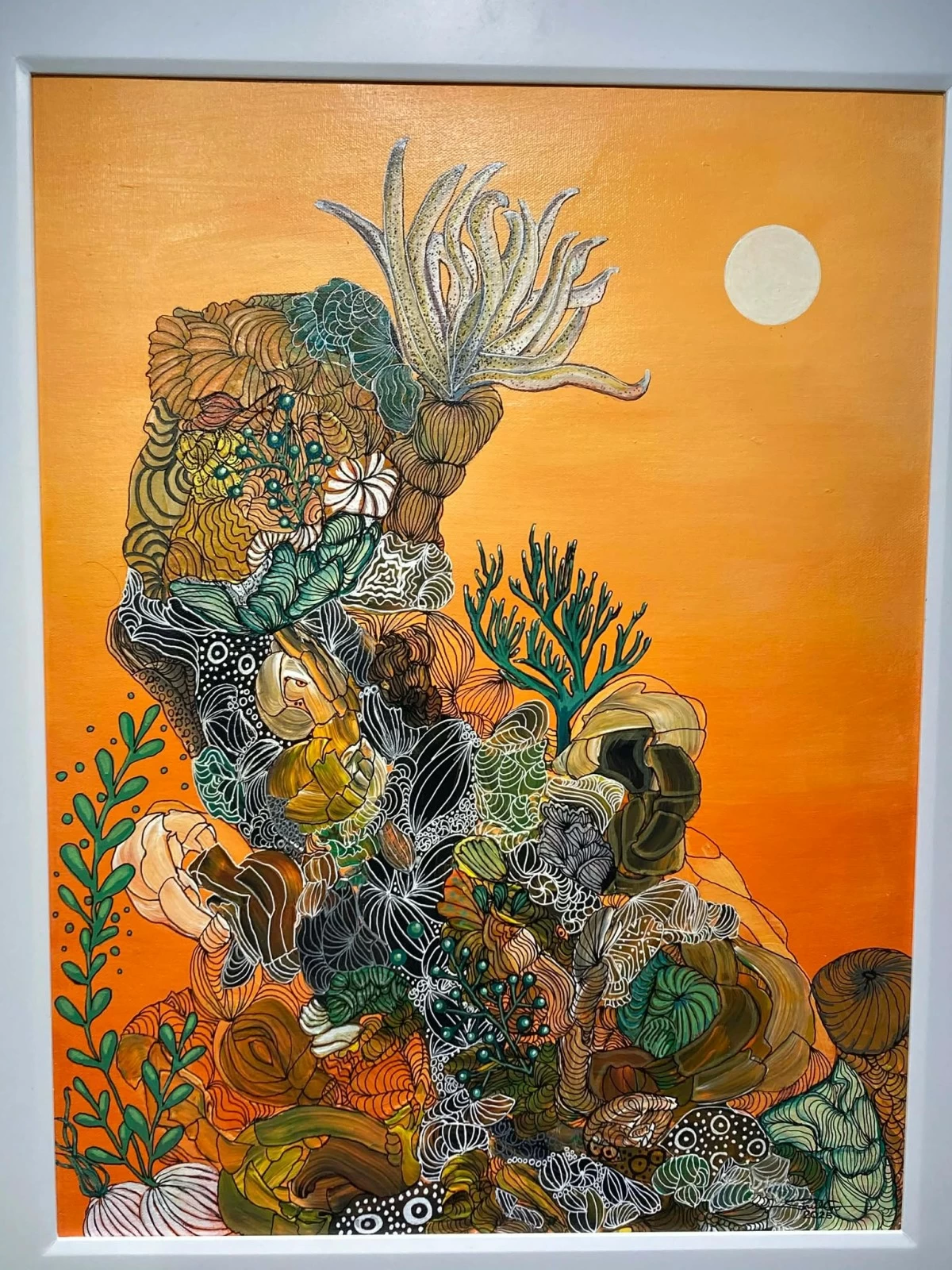 'OCEAN FLORA' 24x28 inches, acrylic on canvas