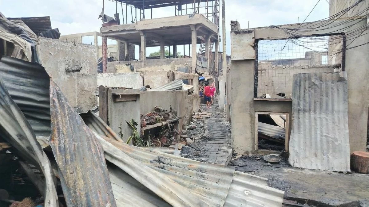 MORE than 100 families were displaced by a fire in Barangay Saray in Iligan City on Thursday, Jan. 22. (Bonita L. Ermac)