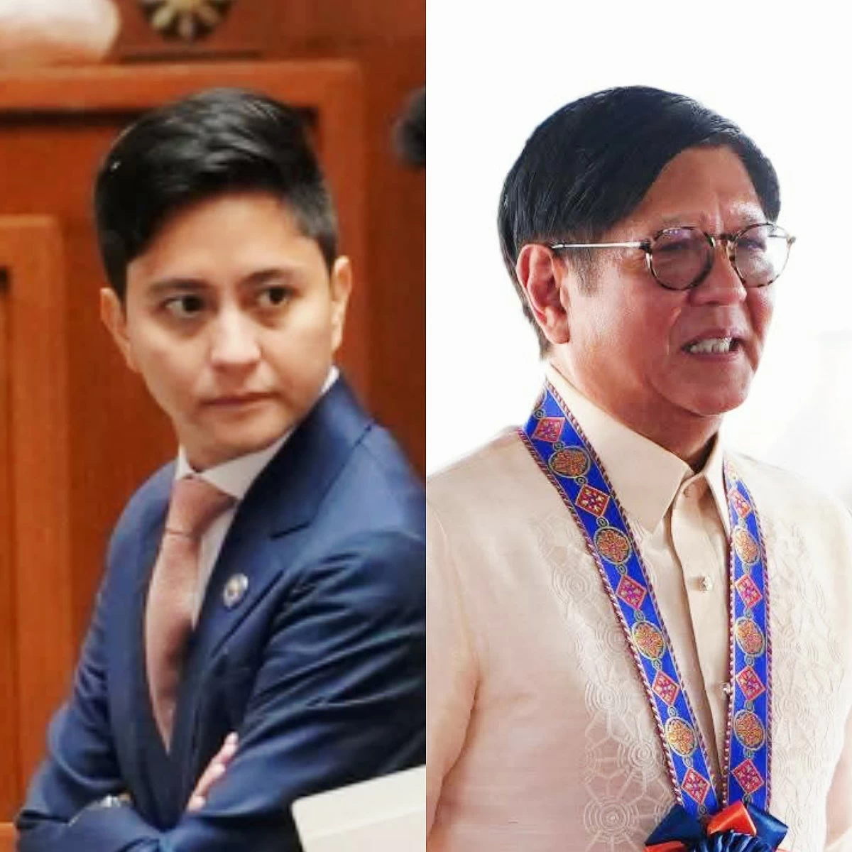 Ilocos Norte 1st district Rep. Sandro Marcos (left), President Ferdinand "Bongbong" Marcos Jr. (Facebook)