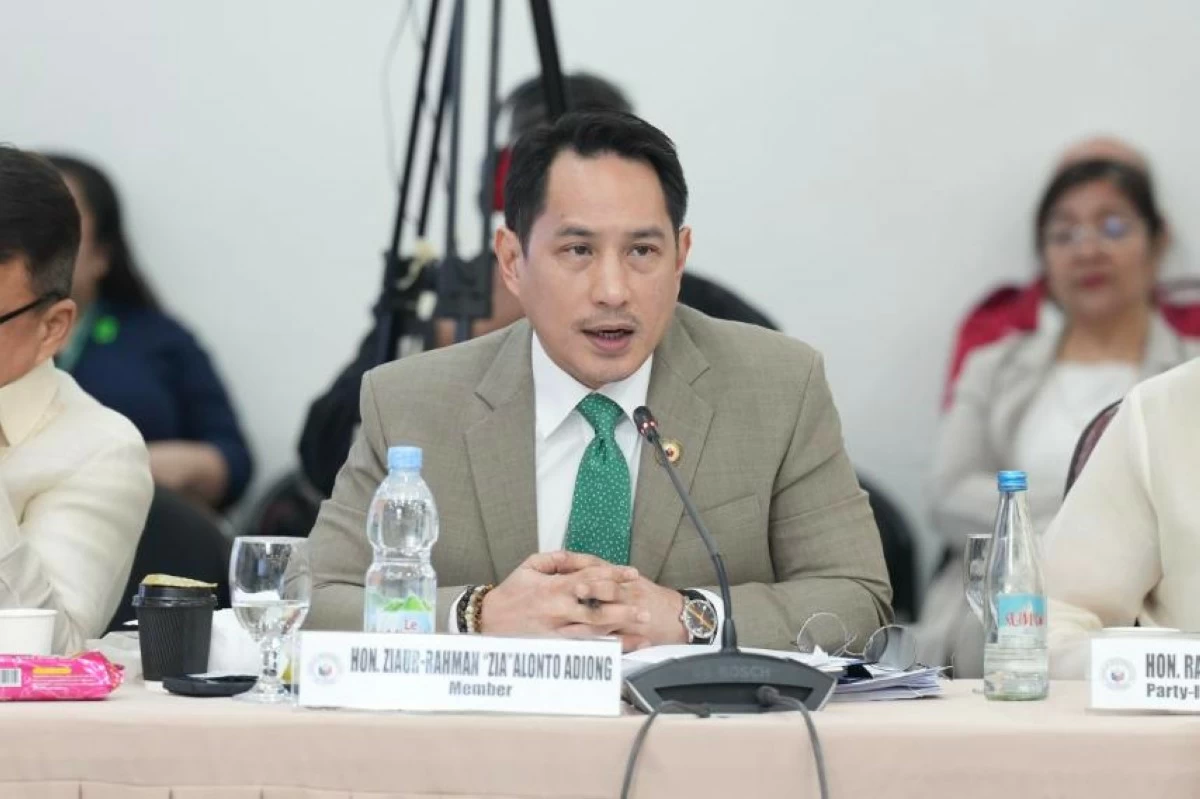 Lanao del Sur 1st district Rep. Zia Alonto Adiong (PPAB)