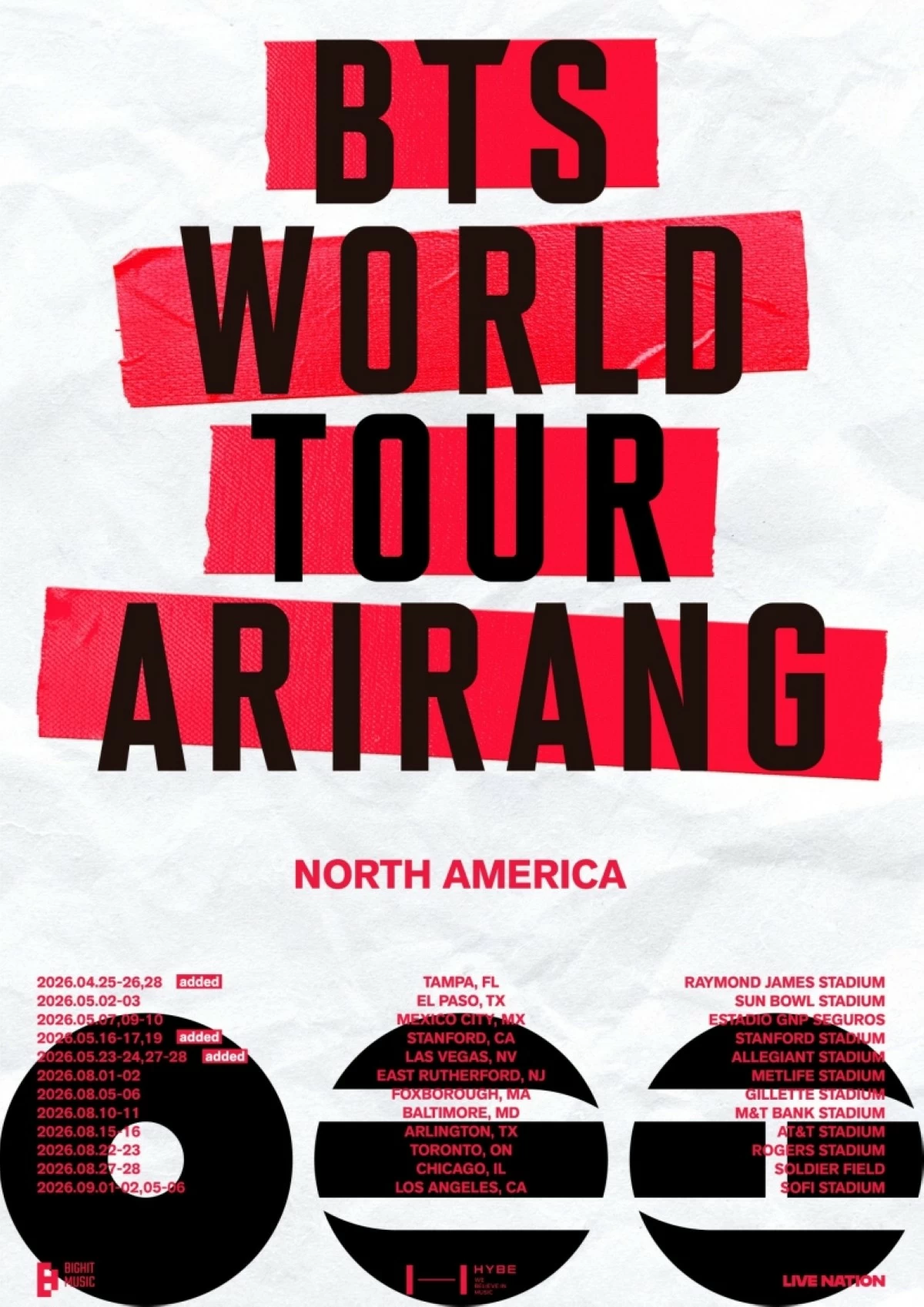 The BTS Arirang World Tour in North America (Weverse)
