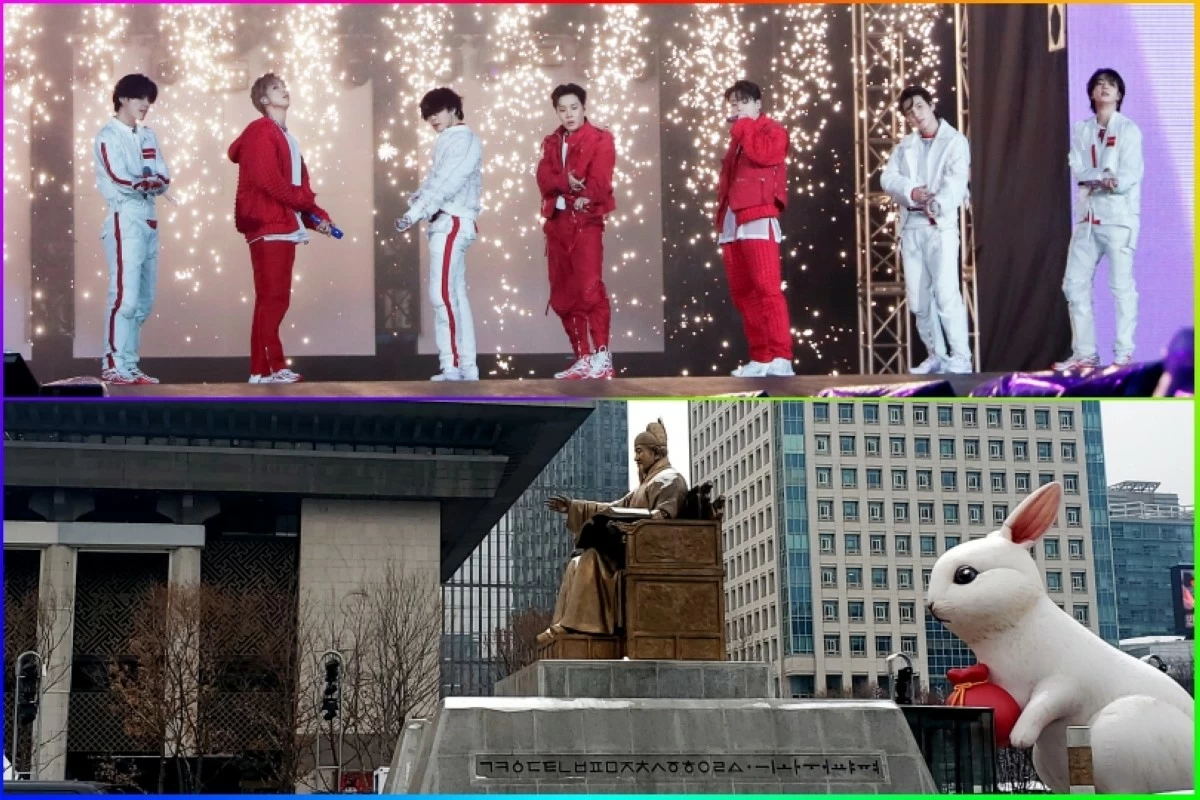 BTS and Gwanghwamun Square (Big Hit Music, Jonathan Hicap) 