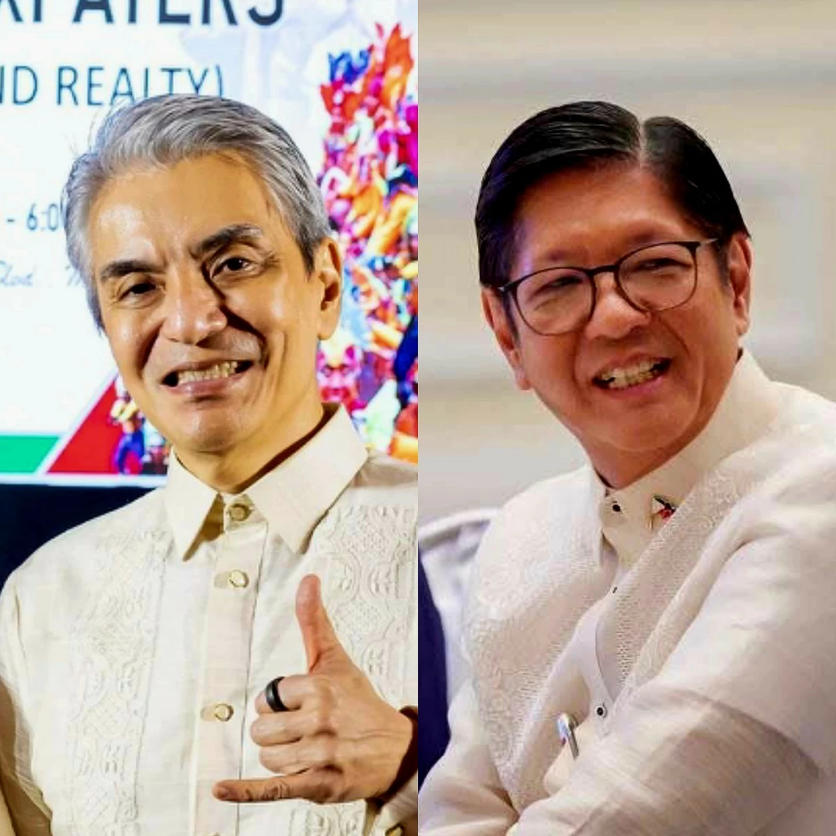 Navotas City lone district Rep. Toby Tiangco (left), President Ferdinand "Bongbong" Marcos Jr. (Facebook)