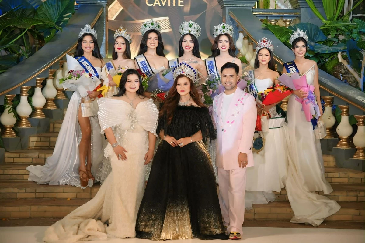 The winners of Miss Universe Philippines Cavite 2026, along with their national directors.