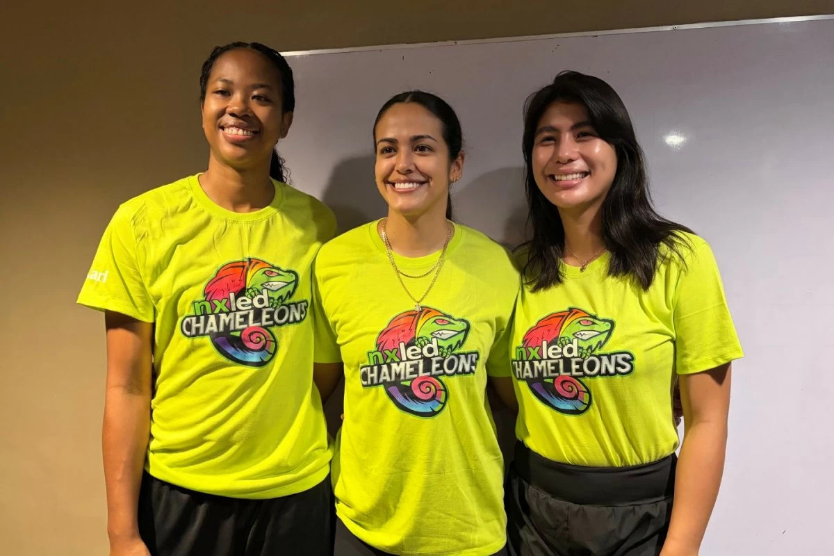 From left, MJ Phillips, Brooke Van Sickle and Myla Pablo form the core of the revamped Nxled squad. (PVL Images)
