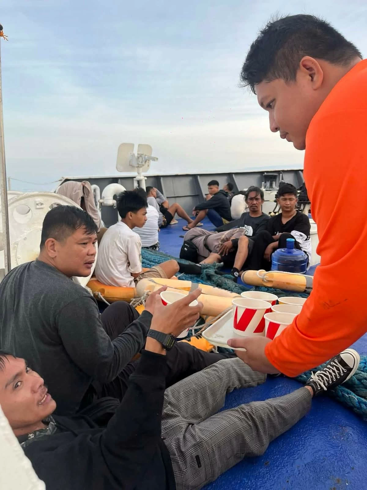 MV Trisha Kirsten 3 suvivors. (FB)