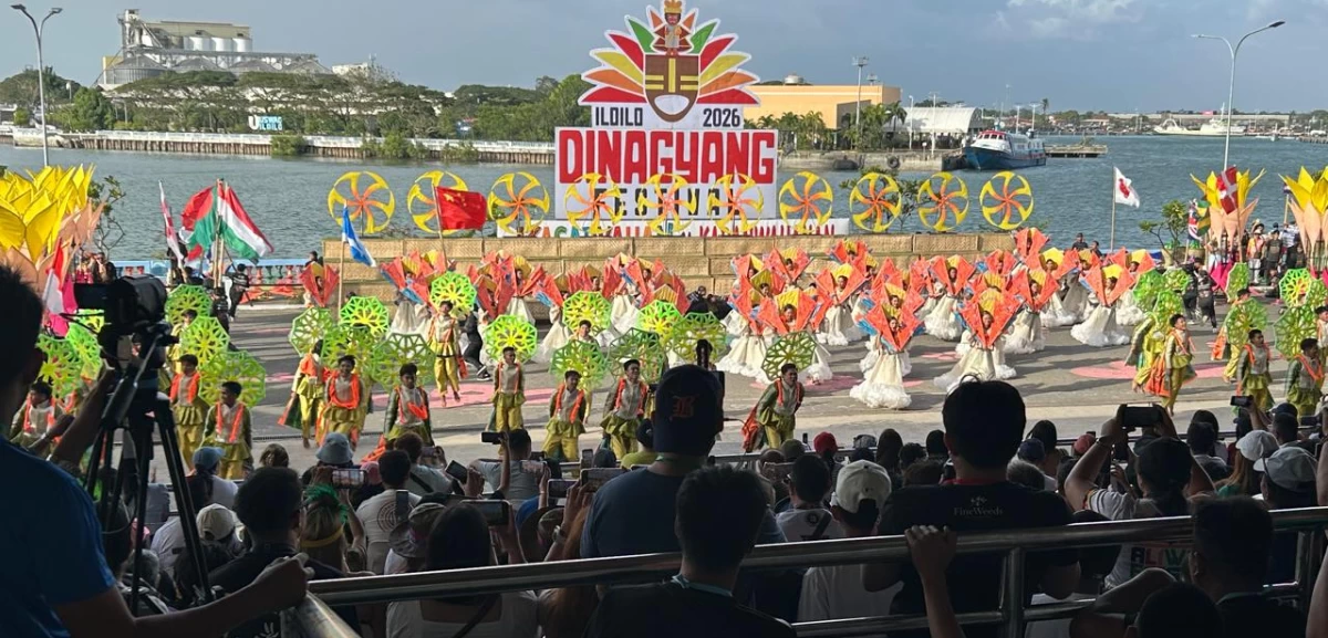 Festival vibes with one of the performing groups