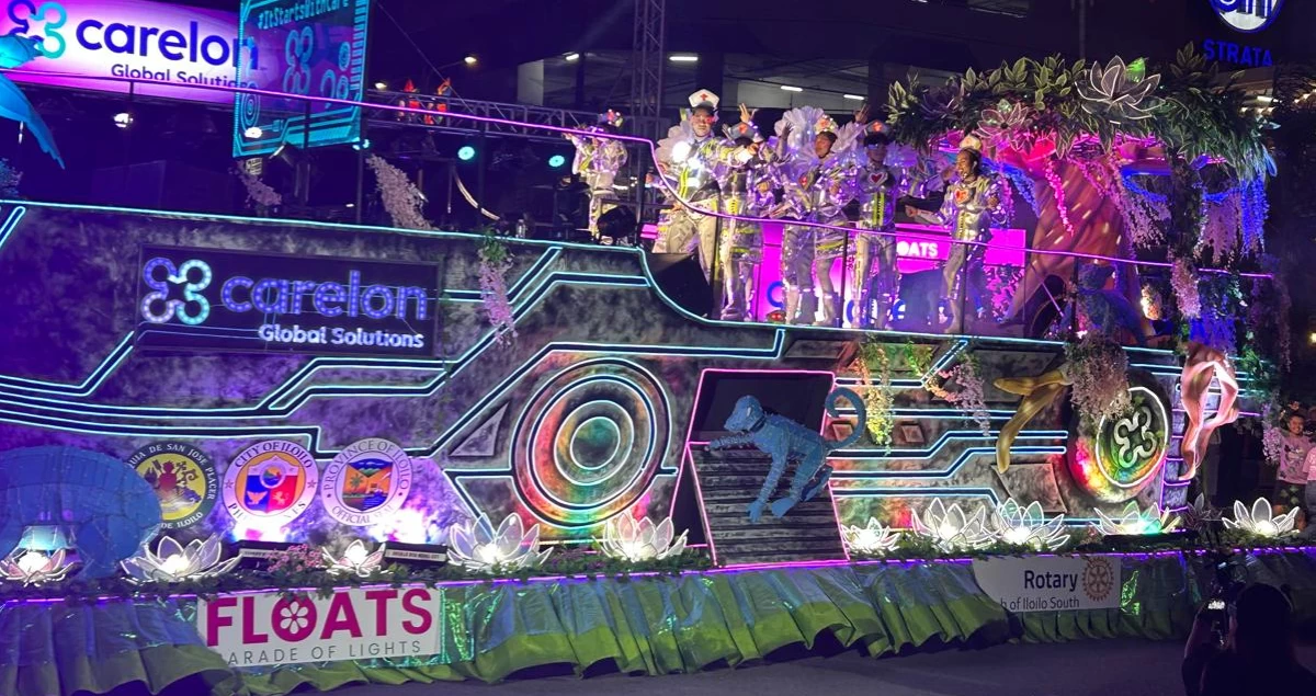 A dazzling float from the parade