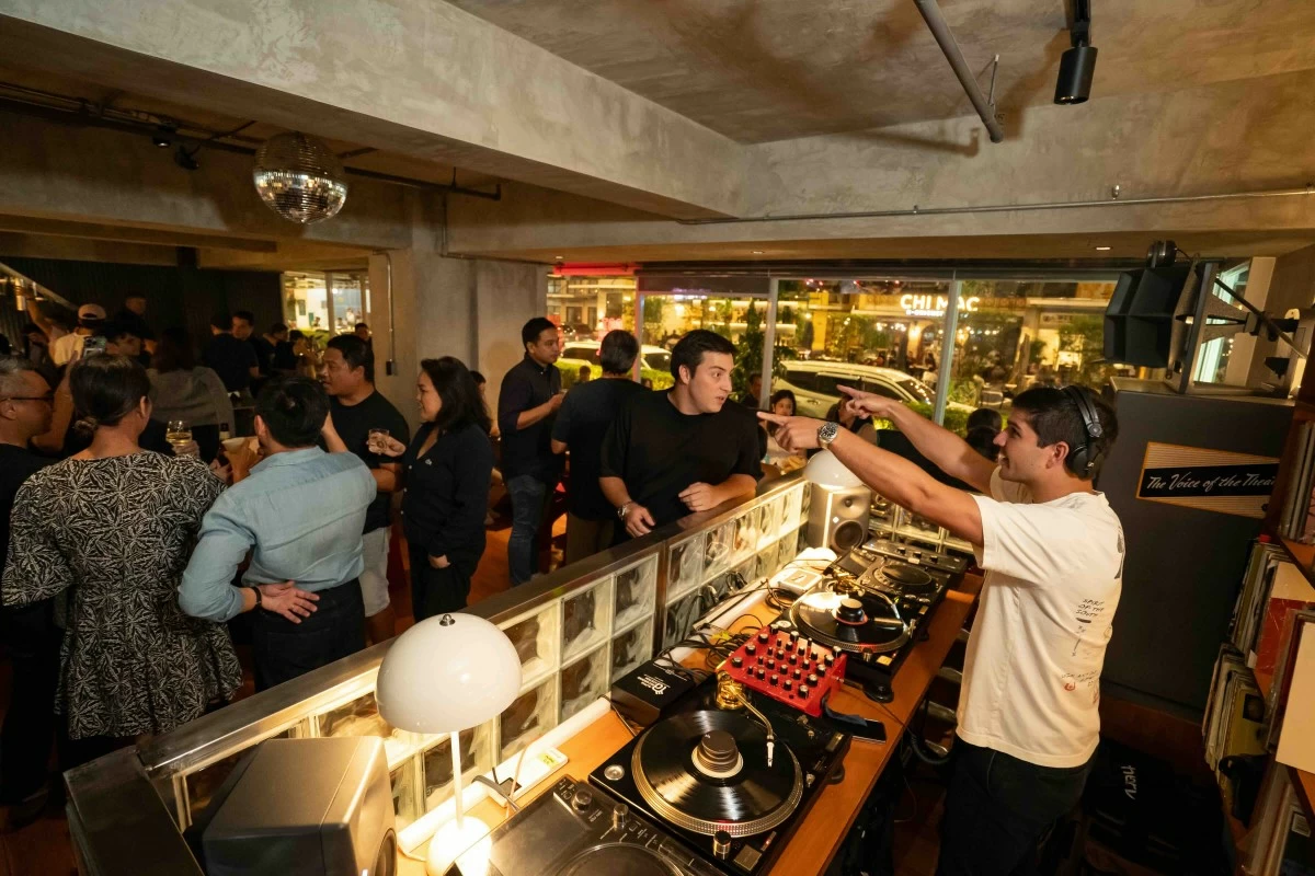 WHISPER MODE Guests gather for the soft launch party at Forbes Town in BGC