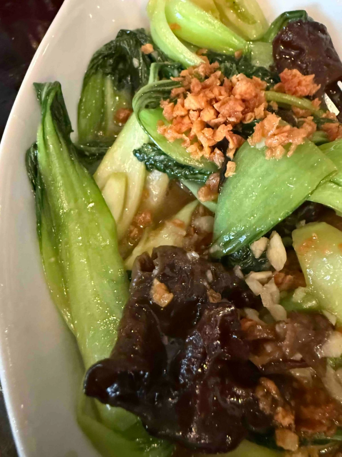 Bok Choi with Chinese Mushrooms