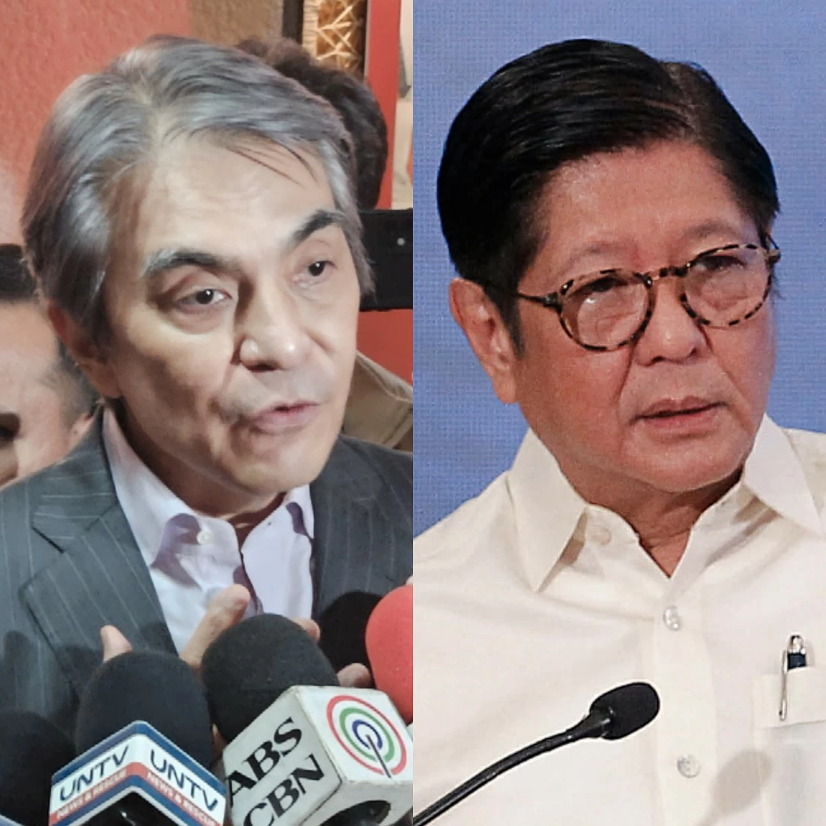 Navotas City lone district Rep. Toby Tiangco (left), President Ferdinand "Bongbong" Marcos Jr. (MANILA BULLETIN)