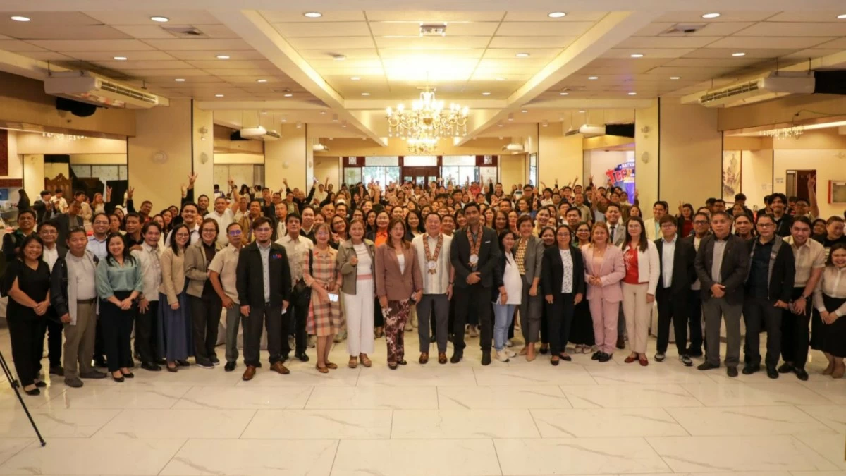 Officials from the DepEd join government and private sector partners during the National Tech-Voc Summit in Quezon City, highlighting the shift toward a data-driven, industry-led Senior High School technical-vocational curriculum aligned with labor market needs. (DepEd photo)