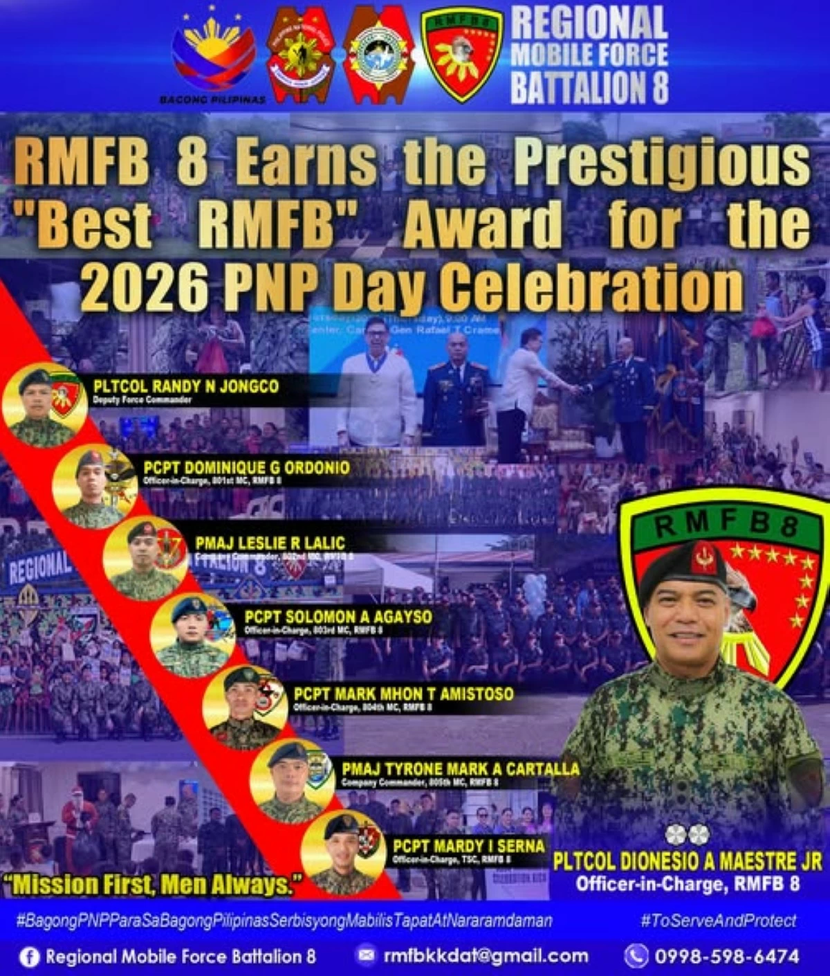 RMFB-8 cited as Best Regional Force Battalion