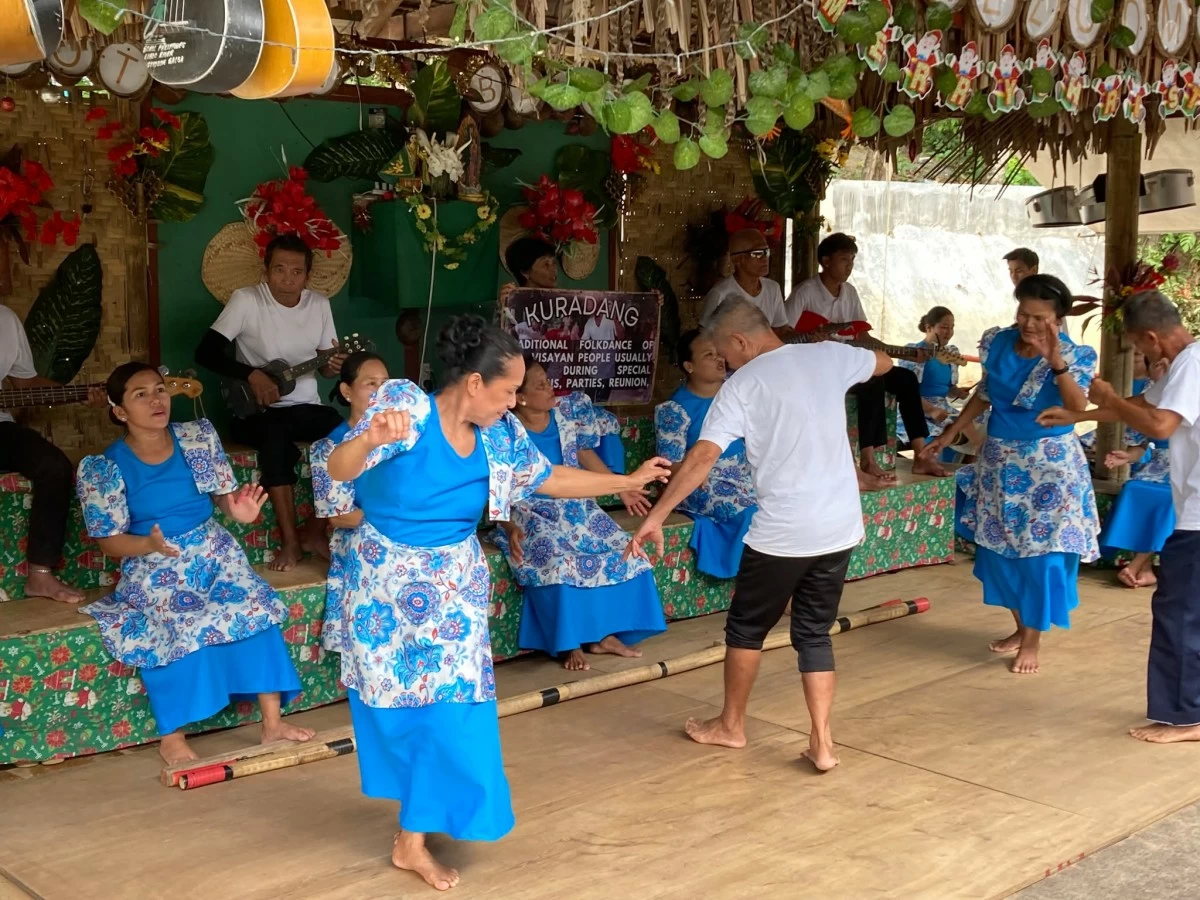 STEP ON IT Locals show off their moves while performing a traditional folk dance known as Kuradang.