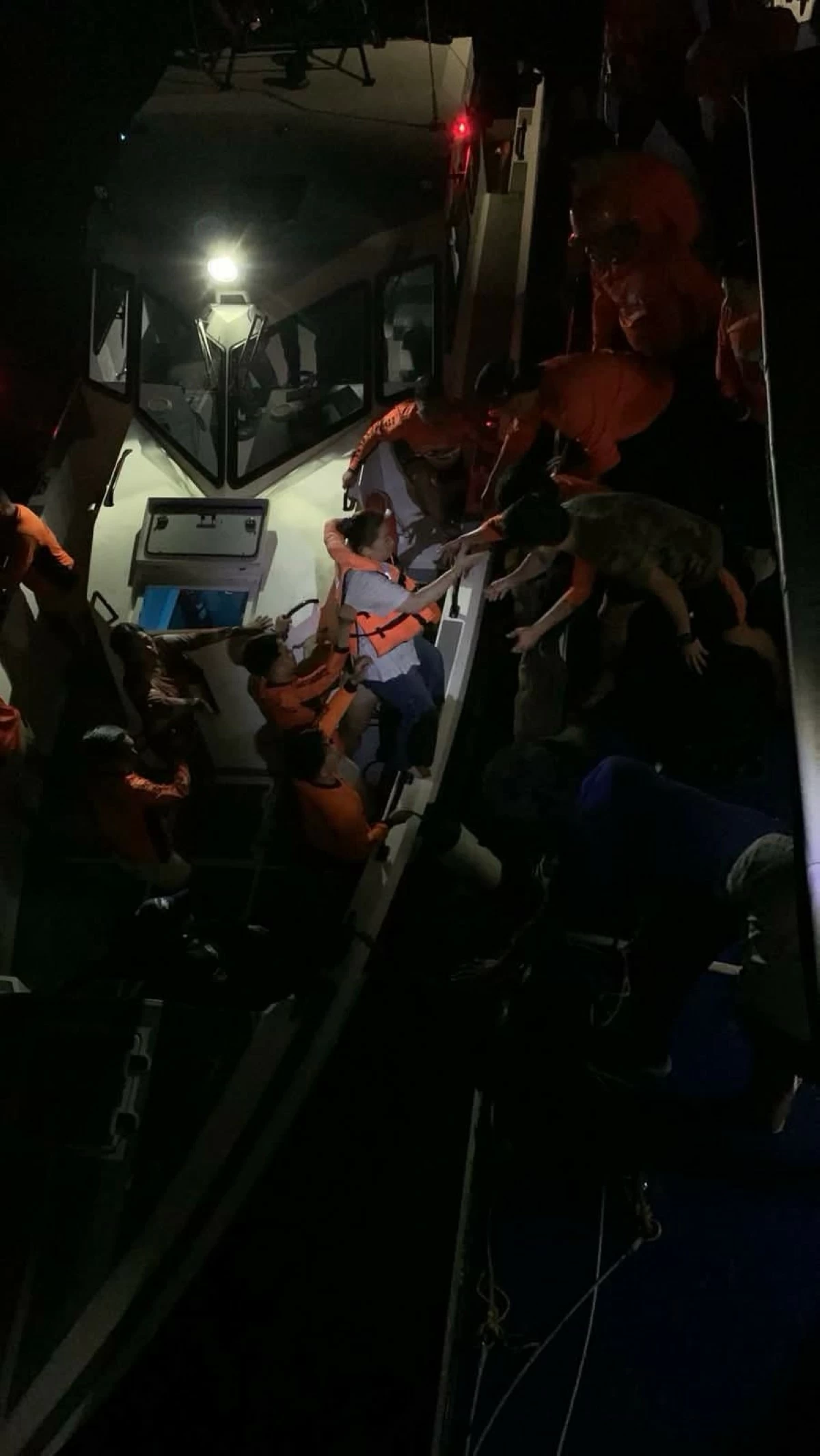 RESCUED passengers of MV Trisha Kirsten 3. (Philippine Coast Guard)