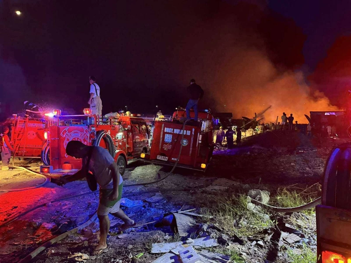 Around 60 families were displaced by a fire that hit a residential area in Barangay Talaba 2 early morning on Jan. 30 (Photo from Mayor Strike Revilla/MANILA BULLETIN)