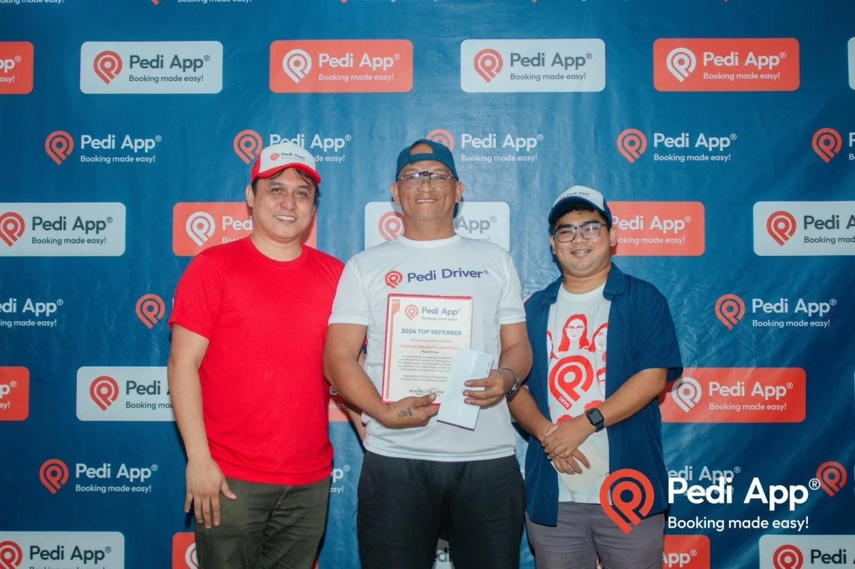 Reagan Loberternos and the Pedi App team