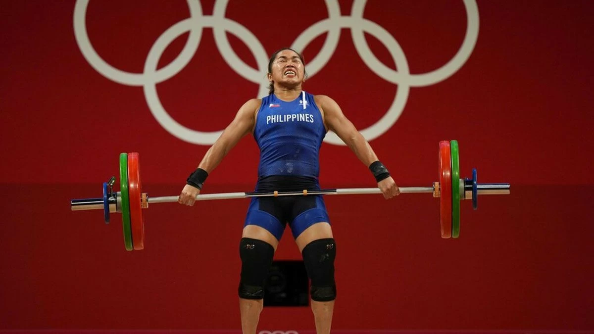 Hidilyn Diaz is the first-ever Olympic gold medalist for the Philippines. (AP/File)
