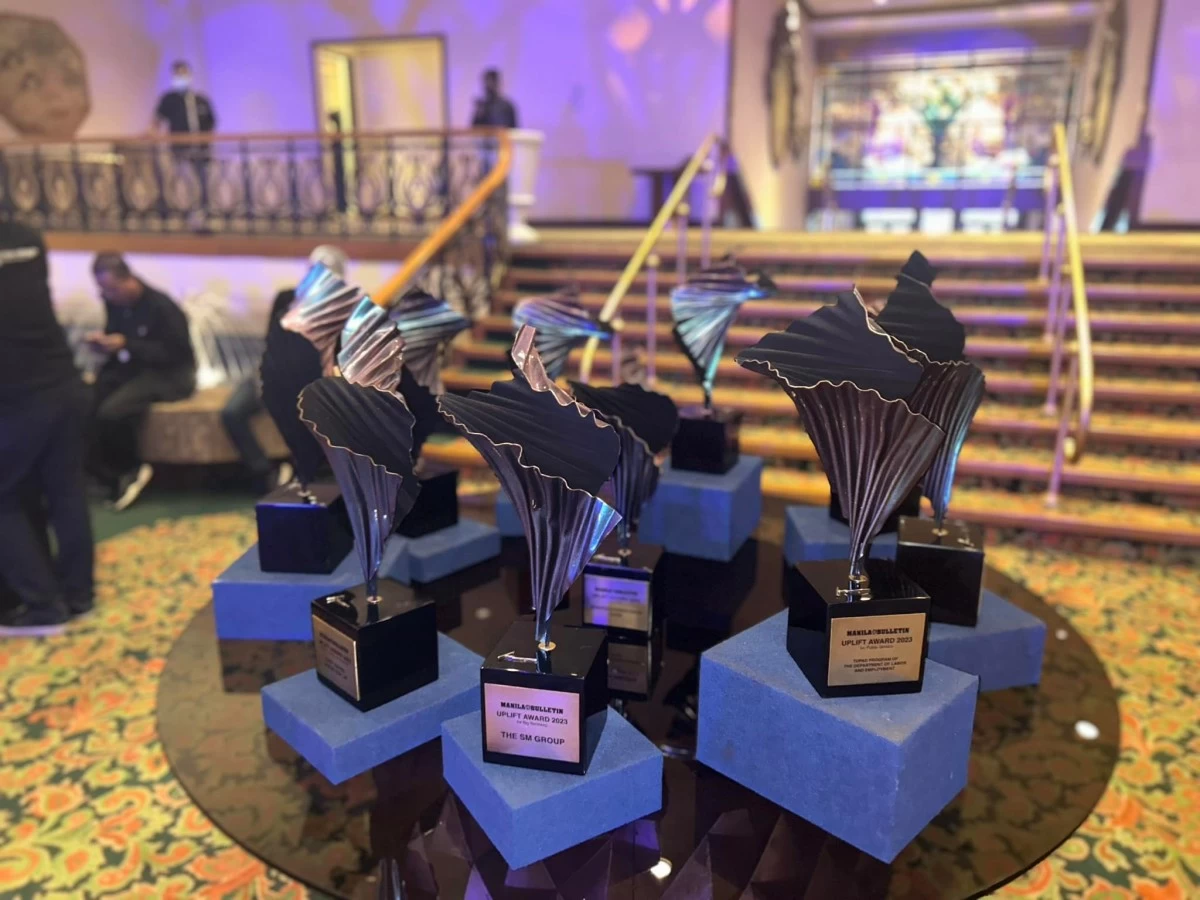 RISING FORM The Manila Bulletin Uplift trophy, designed by Katrina Cuenca in 2023, translating her signature flowing forms into a sculptural symbol of ascent, resilience, and shared purpose.