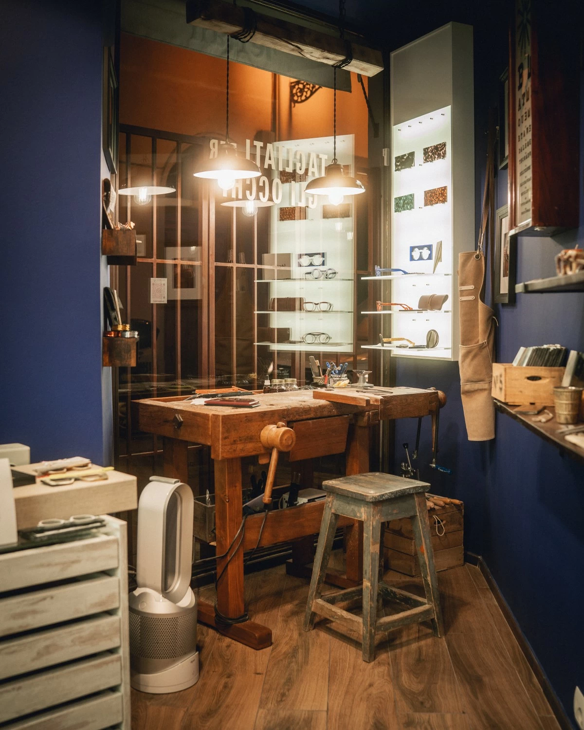 Inside Herian's workshop