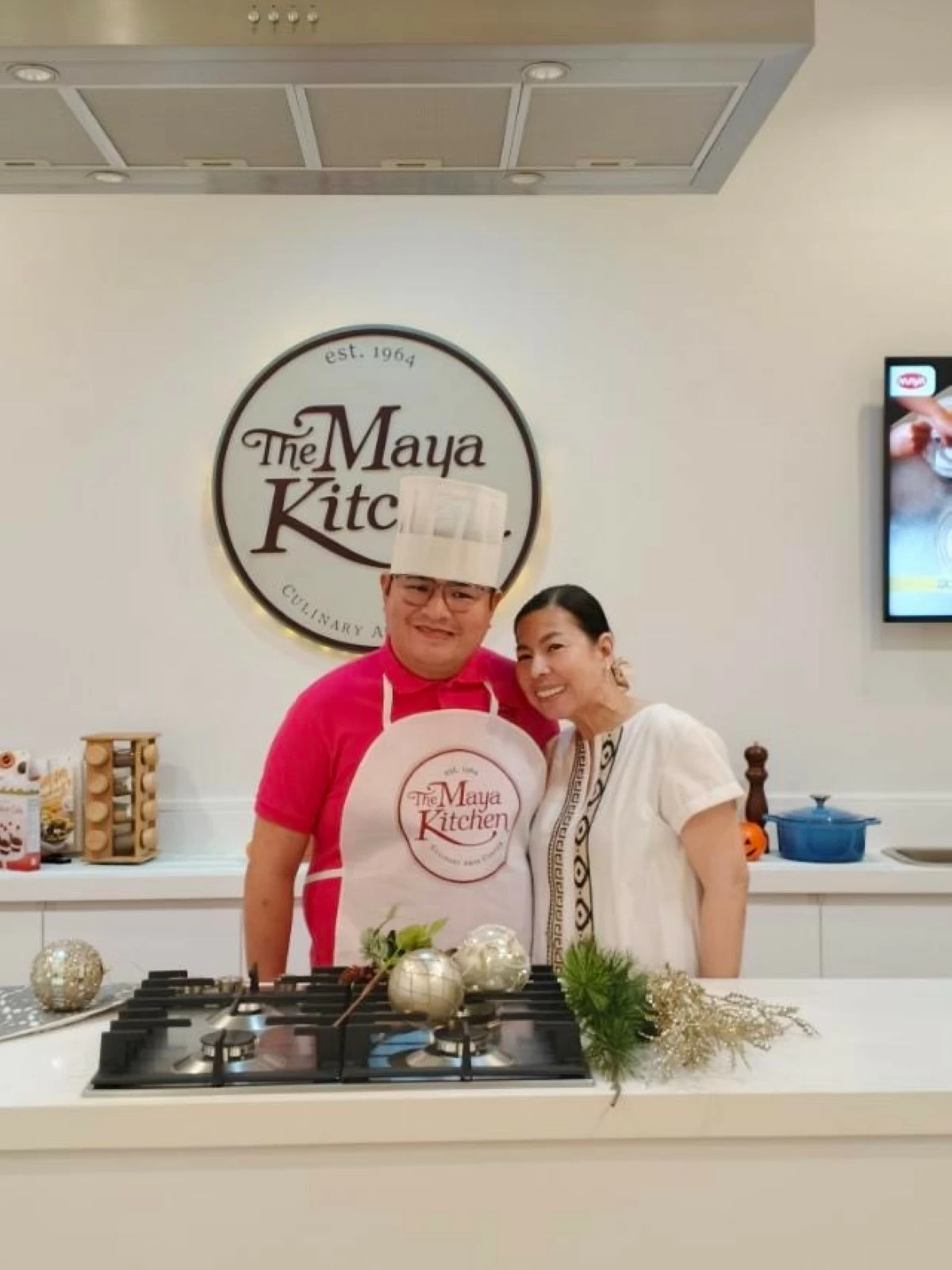 Fedi brushing up on his baking and cooking skills with mom Chrissy