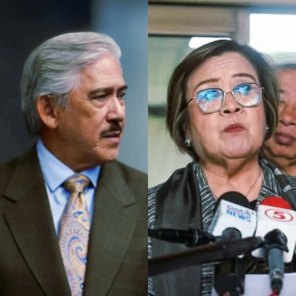 Mamamayang Liberal (ML) Party-list Rep. Leila de Lima (left), Senate President Vicente "Tito" Sotto III (Facebook)