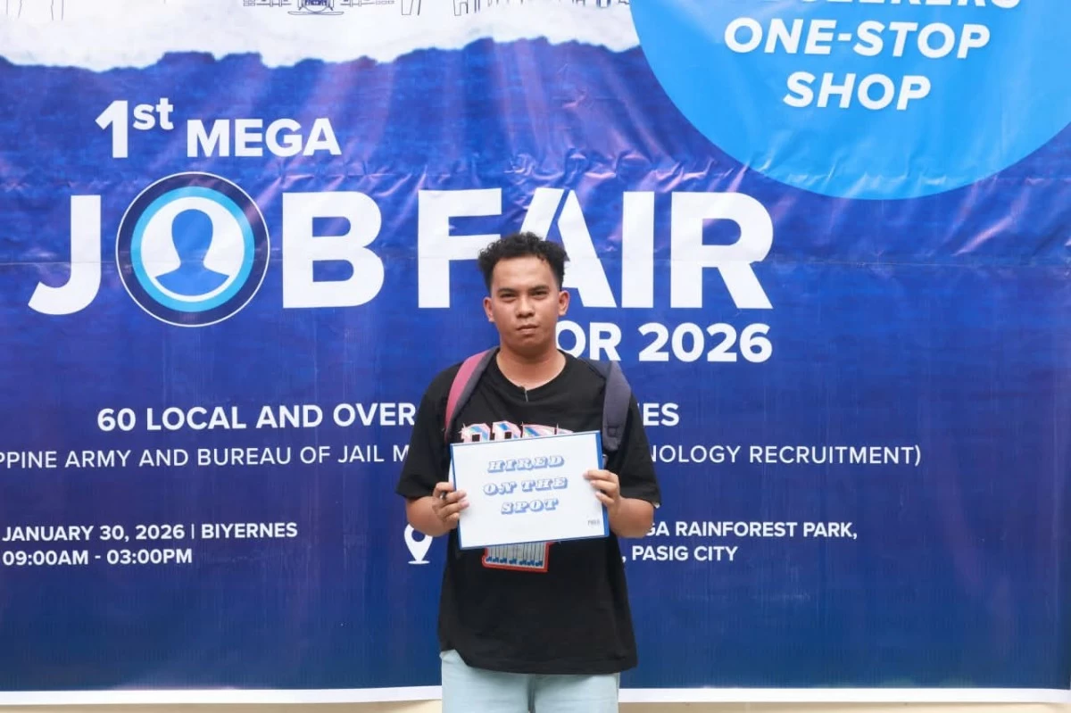 Some of the applicants hired on the spot at Pasig’s first Mega Job Fair of 2026. (Photos from Pasig PIO)