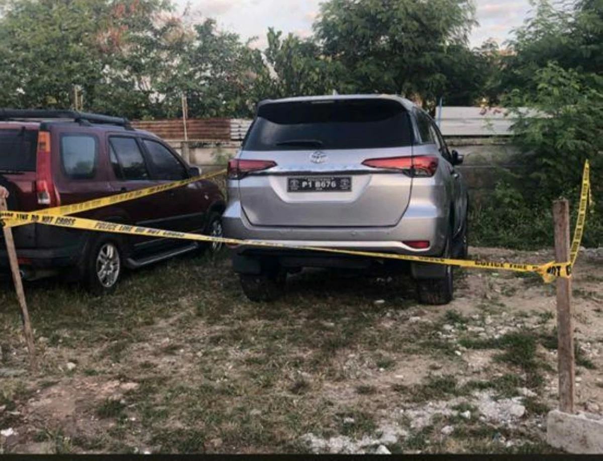 AN abandoned SUV could hold vital pieces of evidence in the murder of a lady cop and her son. 