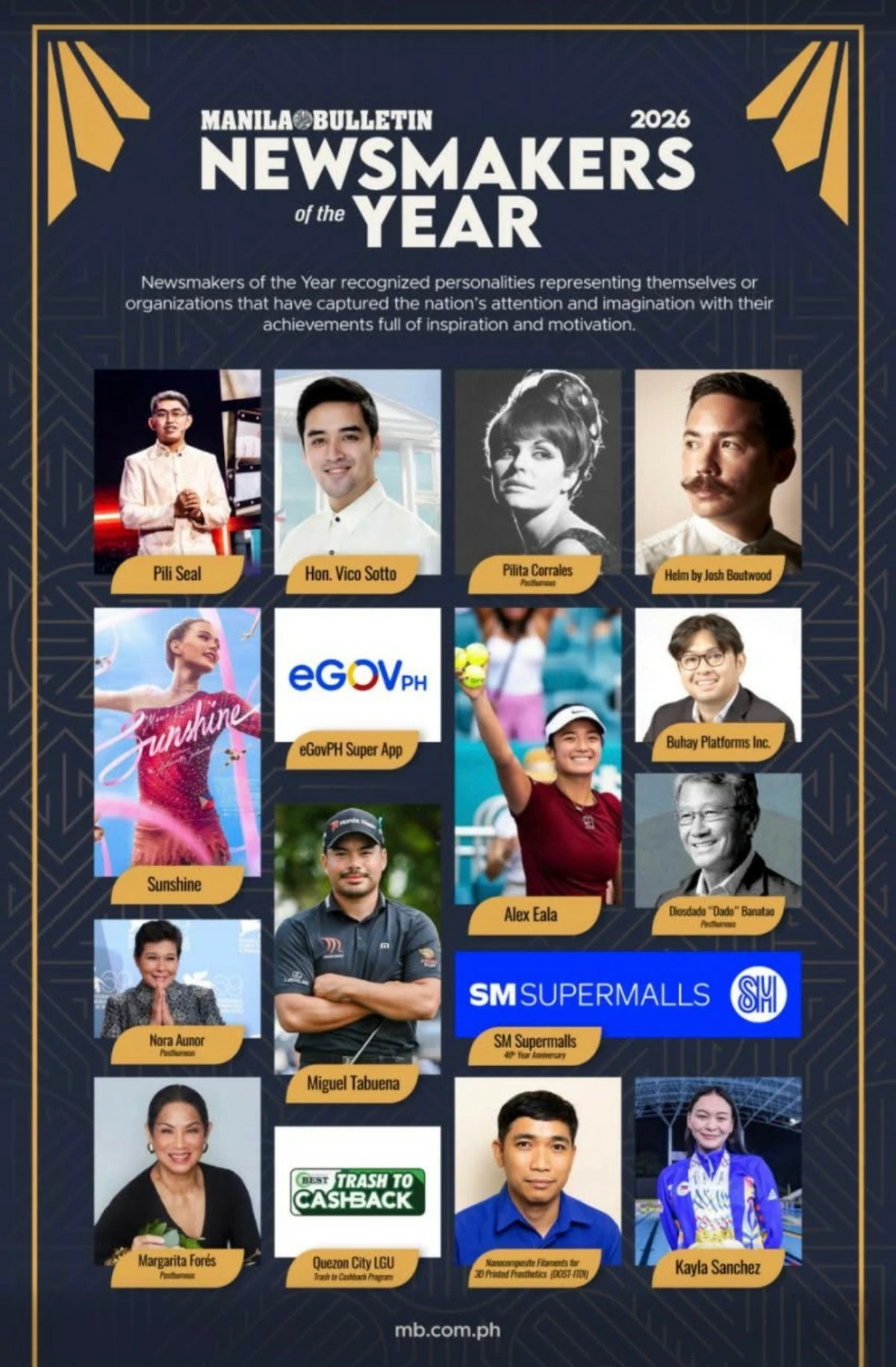 Our Newsmakers of the Year social media post.